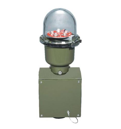 POL-21005-4F-R-M25B-S2-NC-MT ICAO"Low-A" 10cd RED Single Obstruction Light 24vDC